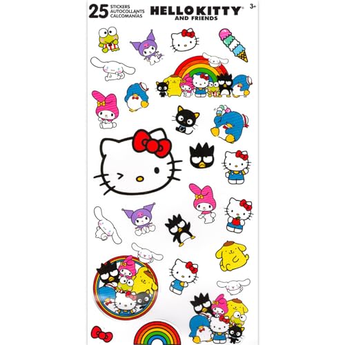 Hello Kitty Lip Gloss Tubes - Bundle with 2 Lip Gloss in Assorted Flavors for Party Favors Plus Bag Clip, Stickers, More | Hello Kitty Party Favors