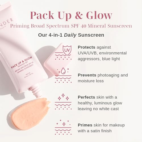 Wander Beauty SPF 40 Mineral Sunscreen Primer with Zinc & Titanium - 1.69 oz