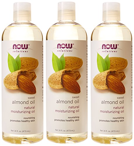 Now Foods Almond Oil 16oz (Pack of 3) – 48oz Total, Natural Moisturizing Oil