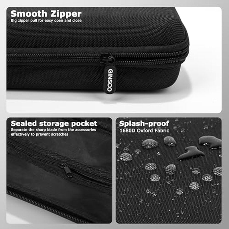 Ginsco Universal Hard Case for Norelco Philips Multi Groomer Hair Trimmer Hair Clipper MG3740/40 MG5910/49, for Wahl Color Pro Cordless Hair Clipper & Trimmer 9649P/79434 for Haokry/Ufree/TCMKY etc