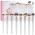 Professional Makeup Brush Set 26 Pcs with Elegant Silver Gift Box - Perfect for Gift Giving