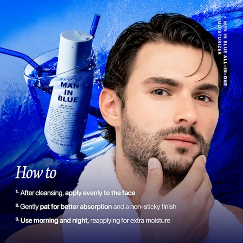 Men's All-In-One Hydrating Facial Moisturizer with Hyaluronic Acid - 150ml