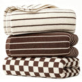 Brown Cotton Hand Towel Set - 3 Pieces, Soft & Absorbent Bathroom Towels