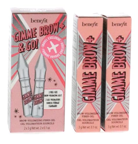 Benefit Gimme Brow Plus & Go Duo Brow Gel Set - Light Brown
