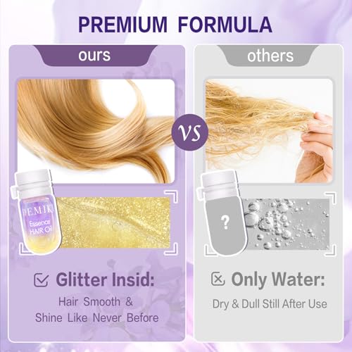 DEMIKI Frizz Control Hair Oil Capsules - Coconut & Lavender, Purple Variation