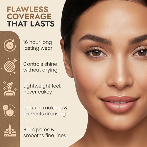 Organic Pressed Translucent Setting Powder - Talc-Free & Matte Finish - Light, Invisible Variation