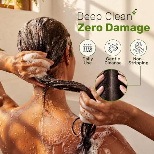 Sulfate-Free Tea Tree Lemon Shampoo for Dry & Oily Hair 16 oz - Daily Use