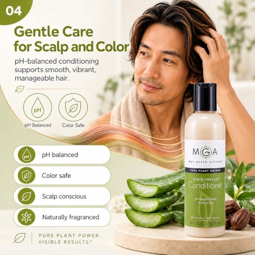 Max Green Alchemy Organic Tea Tree Hair Conditioner 8.8 Fl Oz - Unisex, Sulfate & Paraben Free