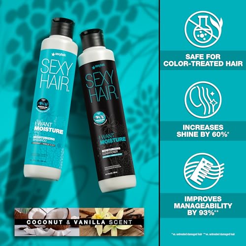 All Hair Types Moisturizing Shampoo & Conditioner Set - 10.10 Fl Oz - Tames Frizz & Adds Shine