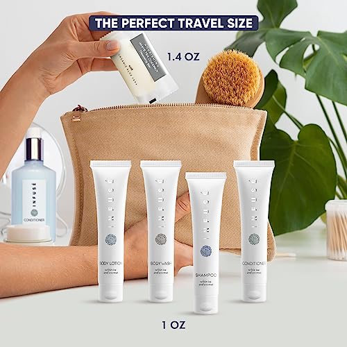 Terra Pure 75-Piece Hotel Toiletries Set with Shampoo Conditioner Lotion & Soap - Luxury Guest Amenities