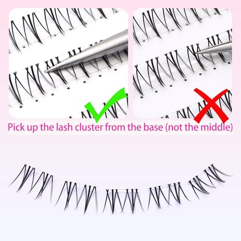 Bottom Lash Clusters 240 PCS Eyelash Clusters, Natural Wispy Look, DIY Bottom Lash Extensions, False Eyelashes, Wispy Bottom Lashes, Lower Lashes, Bottom Eye Lashes (6mm, BL-01)
