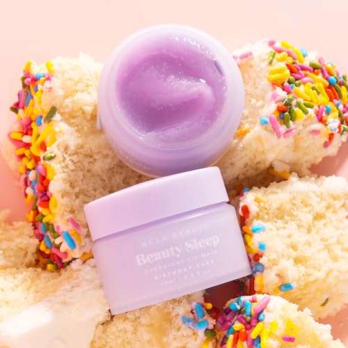 NCLA Beauty Sleep Lip Mask - Birthday Cake, 0.5 oz - Hydrating Overnight Lip Care