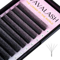 VAVALASH W-shaped Eyelash Extension 5D Premade Fans 0.07 D Curl Volume Lash Extensions Easy Fanning Lashes Matte Black Volume Premade Cluster W Lashes(W Shaped-5D-0.07-D-8-15mm£©