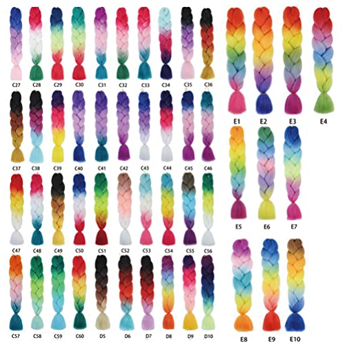 Xiaofeng Synthetic Braiding Hair Extensions 6 Packs 24 Inch - Mix Alice Variation