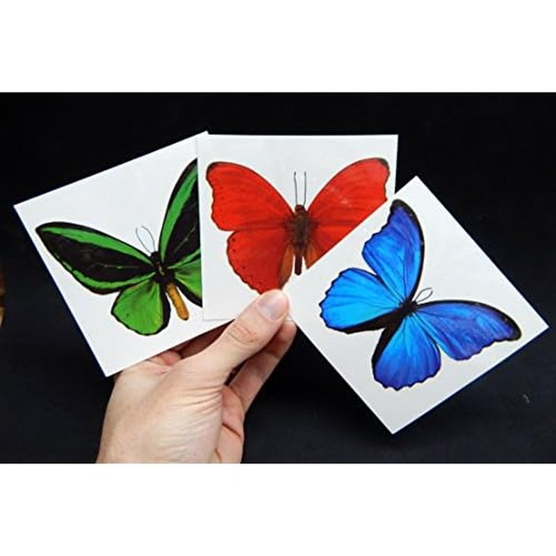 Large Butterfly Temporary Tattoos by Butterfly Utopia (12 Sheets)
