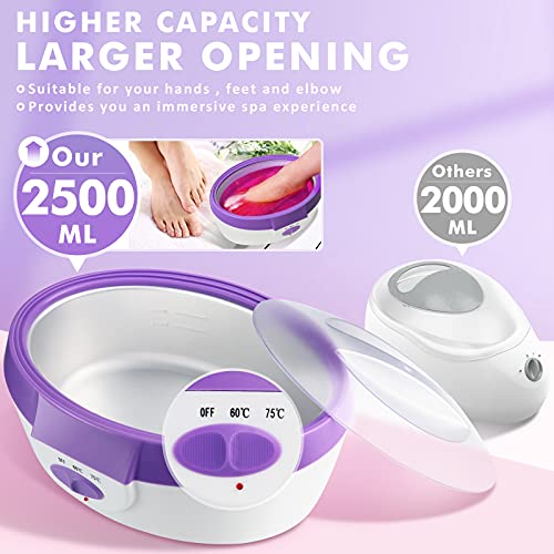 Ejiubas Purple Paraffin Wax Machine for Hands & Feet, Fast Heating, Large Capacity