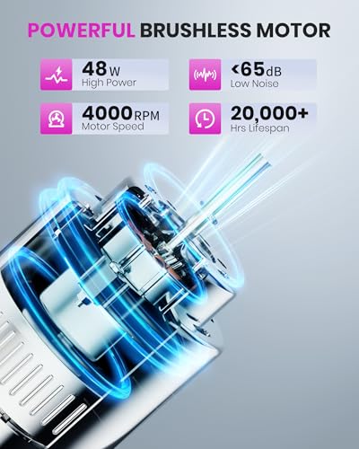 Pink Corded Nail Dust Collector with 10 Speed Levels & Powerful Suction