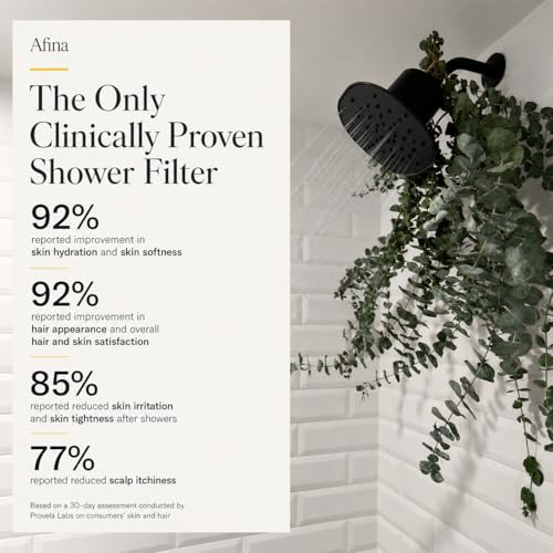 Afina Filtered Shower Head with High Pressure Rainfall - Chrome / Pack of 1