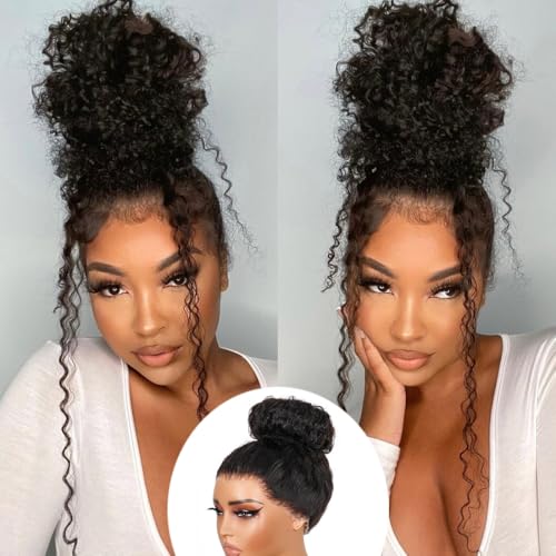 Deep Wave 360 Lace Frontal Wig 18 Inch Human Hair Pre Plucked Glueless