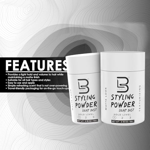Men's Travel Styling Powder Light Hold 12 Pack - Natural Matte Finish