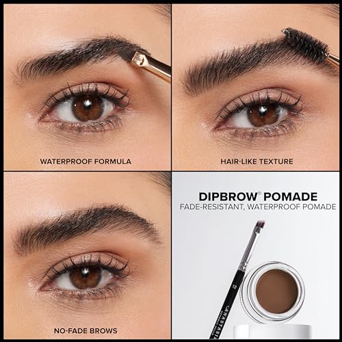 Anastasia Beverly Hills DIPBROW Waterproof Pomade - Medium Brown, Smudge-Proof Brow Color