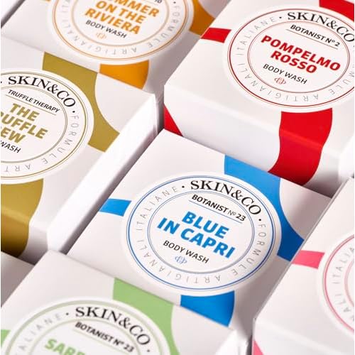 SKIN&CO Sicilian Light Body Lotion - All-Natural Hydrating & Nourishing Body Cream with Zesty Citrus Aroma for Women + Men, 8.4 FL OZ, Made in Italy