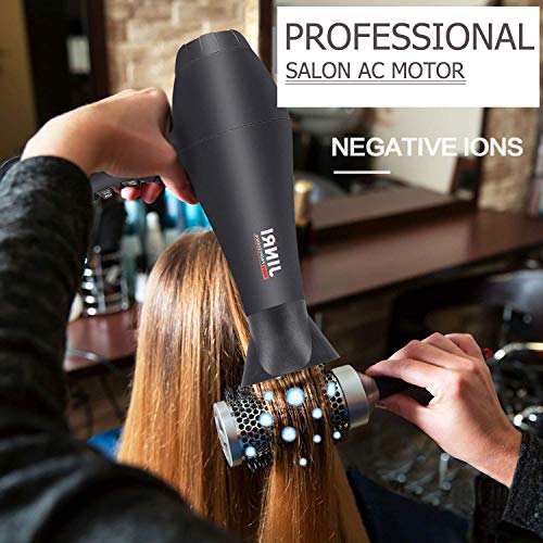 JINRI 1875W Negative Ionic Hair Dryer - Fast Dry, Low Noise, Model Bk