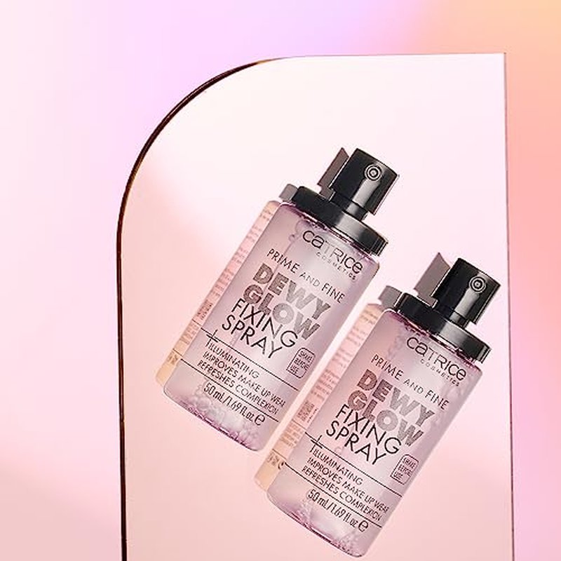 Catrice | Prime & Fine Illuminating Dewy Glow Spray & Under Eye Brightener 020 Bundle | Full Coverage Makeup | Vegan & Cruelty Free