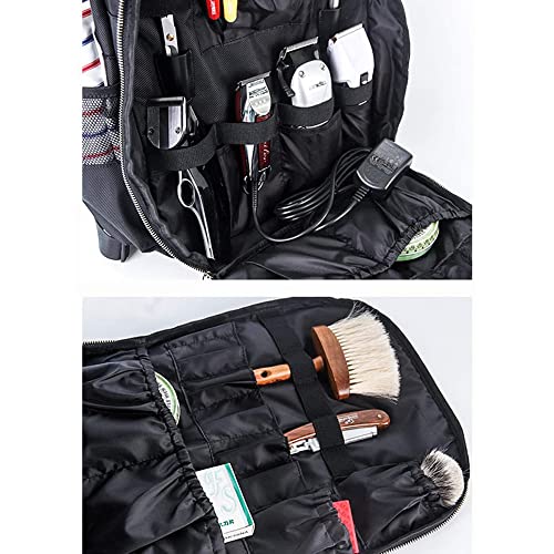 MAXPAND Barber Backpack with USB Port - Hairdresser Tool Organizer, Waterproof Nylon, Large Capacity