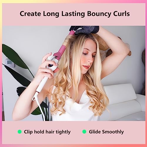 ORYNNE 1 Inch Digital Ceramic Curling Iron with Argan Oil Infused Barrel