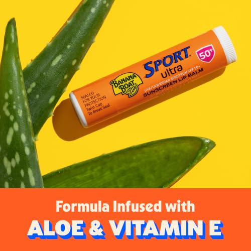 Lip Sunscreen SPF 50 Pack of 10 - Water-Resistant Lip Balm with Aloe & Vitamin E
