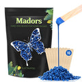Hard Wax Beads for Hair Removal -1lb/16oz Wax Beans Kit with 10 Wax applicator Sticks for Full Body, Facial, Brazilian Bikin,and legs¡¦