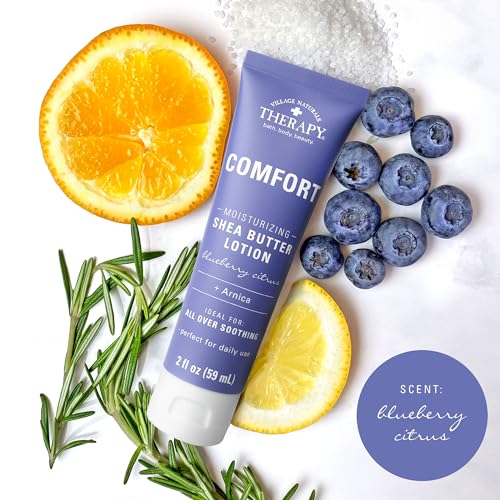 Shea Butter Hand & Body Lotion with Blueberry Citrus Scent - Pack of 6, 2 fl oz