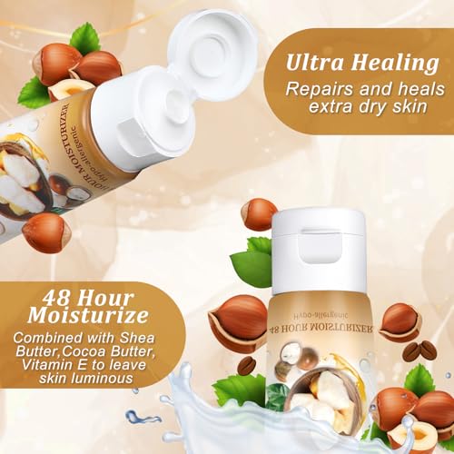 Heigble 50 Pack Travel Body Lotion with Shea & Cocoa Butter - 1 oz