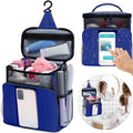 Blue Dorm Shower Caddy Organizer for College Students - Water-Resistant Toiletry Bag