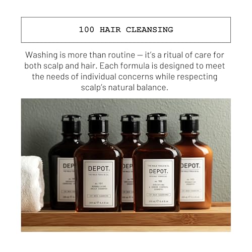 DEPOT No. 103 Hydrating Shampoo 8.45 Fl Oz - Moisturizing Hair Care for Dry, Brittle Hair