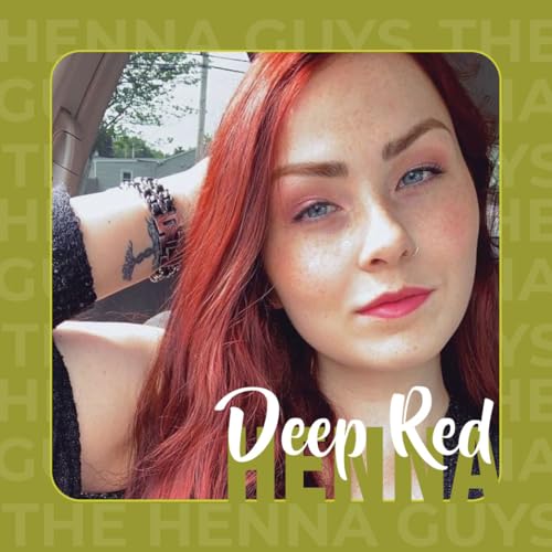 Deep Red Henna Hair & Beard Dye - 7.05 oz Natural Plant-Based Color - The Henna Guys