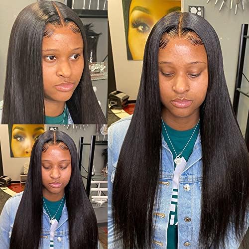 amzhair 5x5 HD Lace Closure Human Hair 12 Inch Straight Brazilian Virgin Pre-Plucked