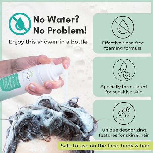 8.5 Fl Oz Rinse-Free Aloe Collagen Body Wash Foam Pack of 3