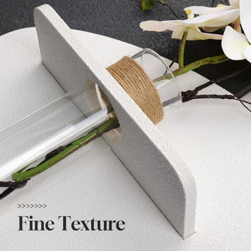 24x24 Black and White 3D Textured Wall Art with Shelf and Vase - E Variation