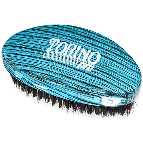 Torino Pro Medium Hard Palm Curve Wave Brush #1770-360 - Great for Wolfing - For 360 Waves by Brush King
