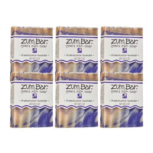 Goat's Milk Soap Bar with Frankincense & Lavender - 3 oz Pack of 6