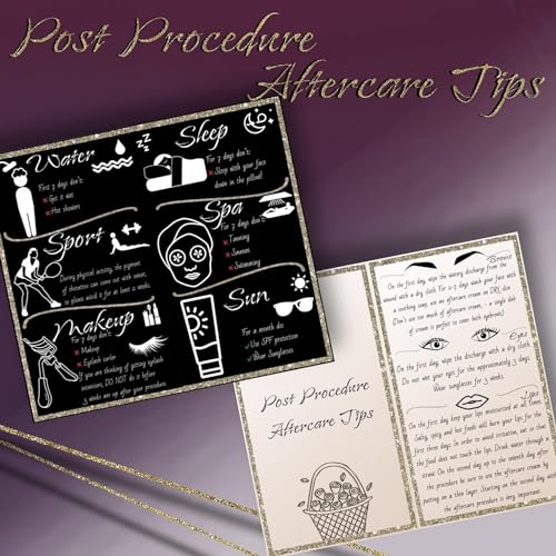 Permanent Makeup Aftercare Kit with Gels, Brushes & Instructions
