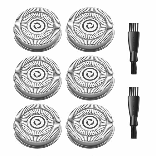 RMS8101 Replacement Blades for Men's Electric Shaver RMS8101 RMS7109, 6PCS Electric Razor Blades, 2 Cleaning Brush