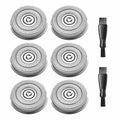 RMS8101 Replacement Blades for Men's Electric Shaver RMS8101 RMS7109, 6PCS Electric Razor Blades, 2 Cleaning Brush