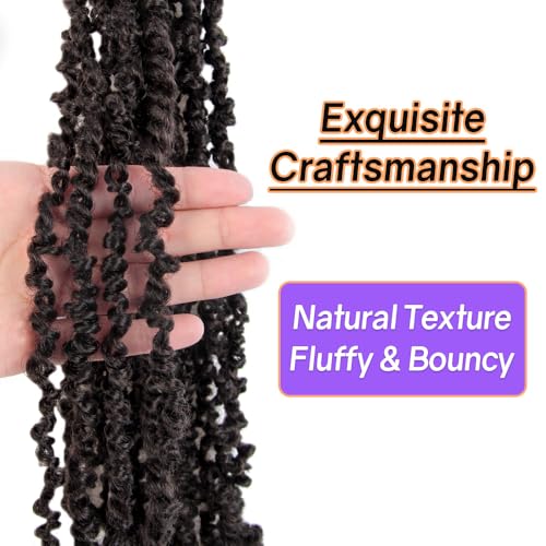Yanky Twist Crochet Hair for Black Women - 12 Inch, 10 Pack, 4# Brown Variation