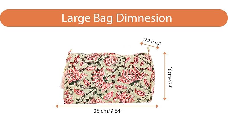 Beige 3-Piece Makeup Organizer Bag Set with Zipper Closure - Travel Cosmetic Bags