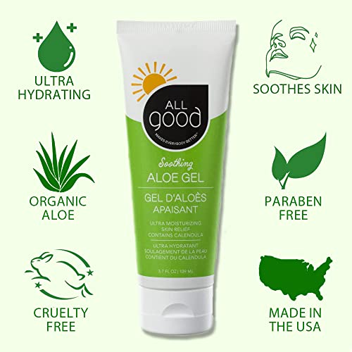 All Good Sport Mineral Sunscreen & Aloe Gel Bundle - SPF 30+ Waterproof Lotion & Hydrating Aloe Gel - Lotion/AloeGel