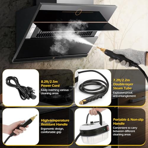 2500W Handheld Steam Cleaner for Auto Detailing & Multi-Surface Cleaning