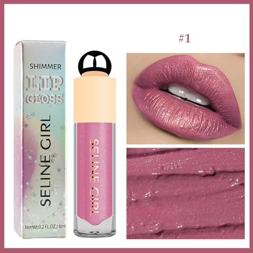 FelinWel Super Sparkly Lip Gloss, Shining and Nourishing, Fresh Texture, Buildable Formula, One for Multipurpose, 03# Cherry Glaze